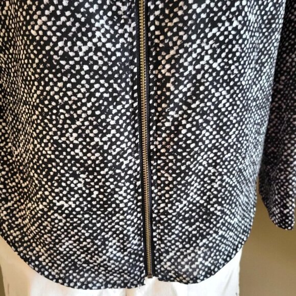 MICHAEL KORS Zip Up Tag Blouse, Long Sleeve  SZ  S - Picture 7 of 8